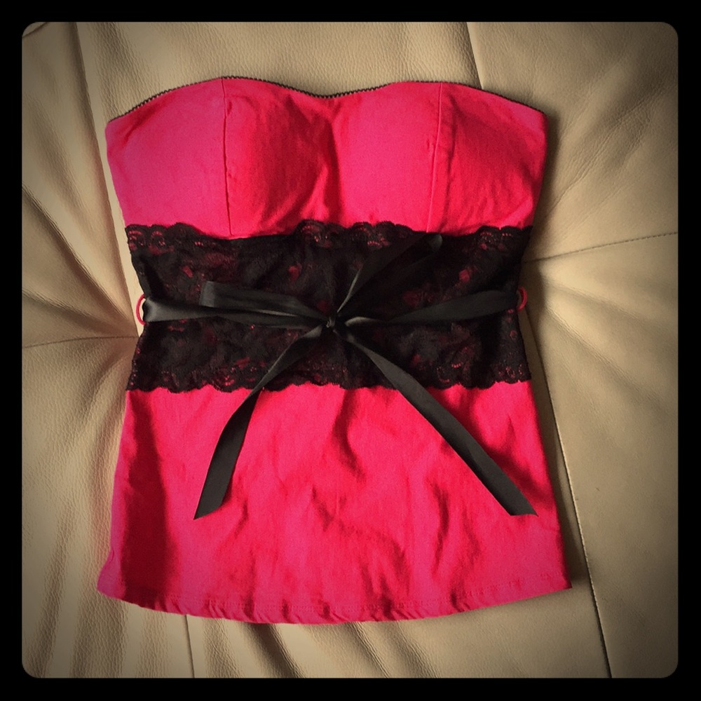 Pink tube top